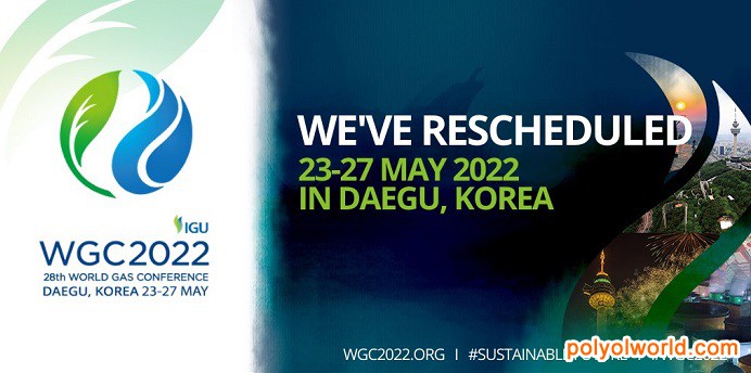 第28屆世界天然氣大會(huì)WCG重新安排至2022年5月舉行